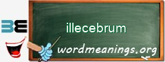 WordMeaning blackboard for illecebrum
